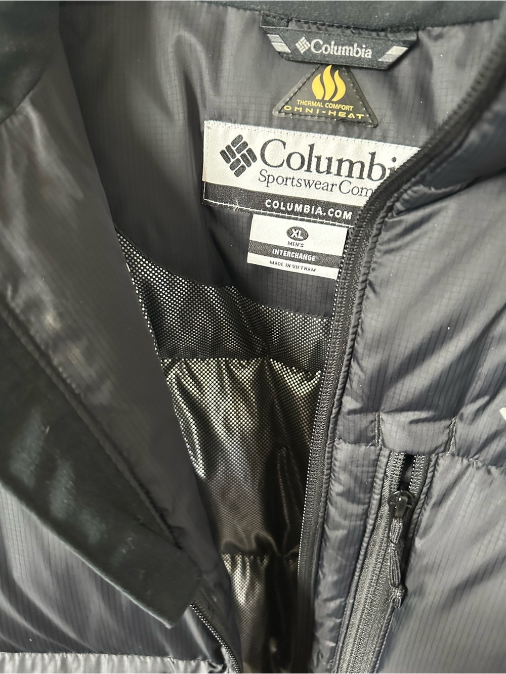 Columbia Men’s Black Omni-Heat Puffer Jacket